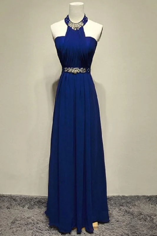 Party Dresses with Sequined Bodice and Chiffon Skirt for Ladies' Elegant ContrastA-line Halter Crystal Floor-Length Evening/Prom Dress PG383 Party Dresses with Sequined Bodice and Chiffon Skirt for Ladies' Elegant ContrastA-line Halter Crystal Floor-Length Evening/Prom Dress PG383