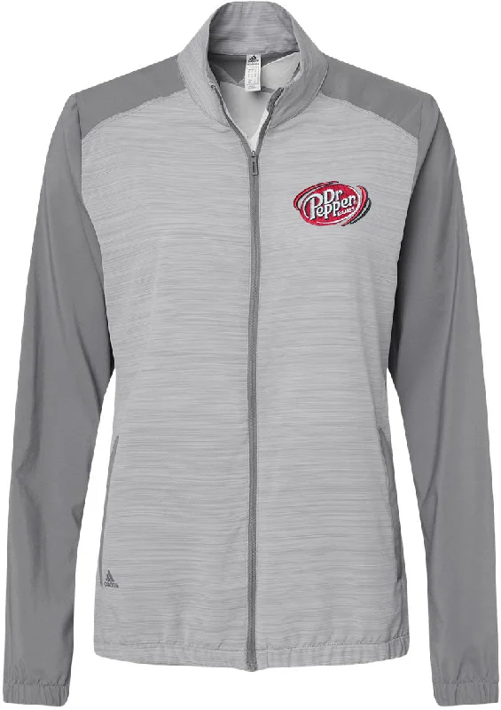 Leather biker jackets with a zippered and studded sleeve for a more rebellious lookAdidas Ladies Heather Block Full-Zip Wind Jacket Leather biker jackets with a zippered and studded sleeve for a more rebellious lookAdidas Ladies Heather Block Full-Zip Wind Jacket