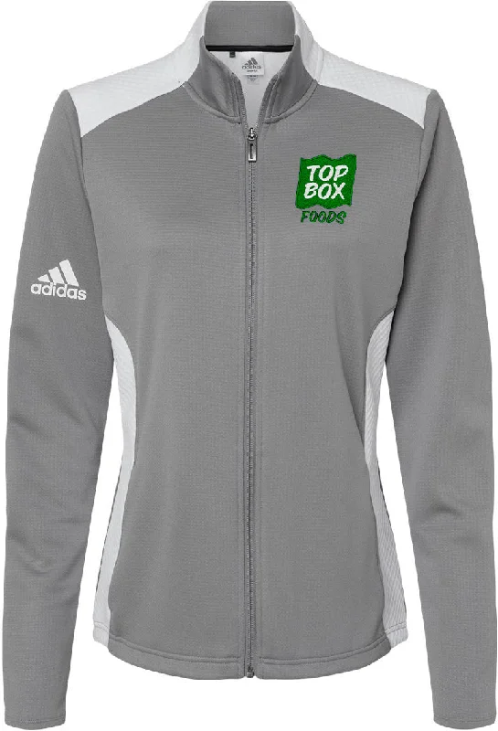 Satin bomber jackets with a contrast - colored trim for a more stylish appearanceAdidas Ladies Textured Mixed Media Full-Zip Jacket Satin bomber jackets with a contrast - colored trim for a more stylish appearanceAdidas Ladies Textured Mixed Media Full-Zip Jacket