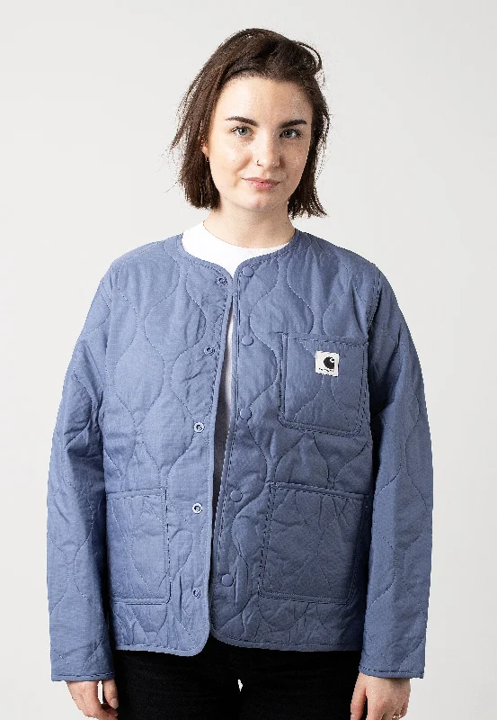 Long jackets with a drawstring waist for a customizable fitCarhartt WIP - W' Skyler Liner Bay Blue - Jacket Long jackets with a drawstring waist for a customizable fitCarhartt WIP - W' Skyler Liner Bay Blue - Jacket