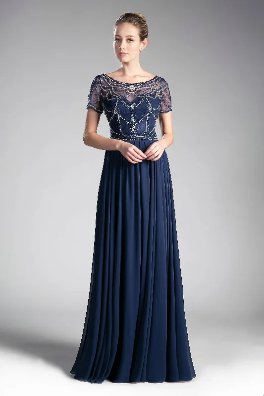 Chiffon Party Dresses with Embroidered Cuffs for Ladies' Elegant TouchCinderella Divine CD0123 Long Dress Formal Evening Gown Chiffon Party Dresses with Embroidered Cuffs for Ladies' Elegant TouchCinderella Divine CD0123 Long Dress Formal Evening Gown