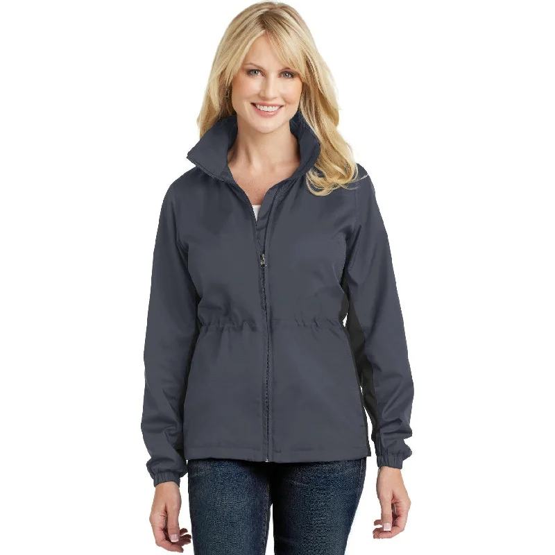 Fur - trimmed kimono jackets for a combination of exotic and luxuriousCLOSEOUT - Port Authority Ladies Core Colorblock Wind Jacket Fur - trimmed kimono jackets for a combination of exotic and luxuriousCLOSEOUT - Port Authority Ladies Core Colorblock Wind Jacket