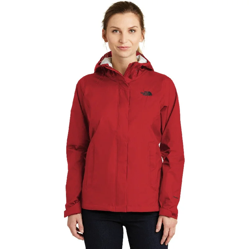 Shiny satin jackets with a ruched front for a more feminine lookCLOSEOUT - The North Face Ladies DryVent Rain Jacket Shiny satin jackets with a ruched front for a more feminine lookCLOSEOUT - The North Face Ladies DryVent Rain Jacket