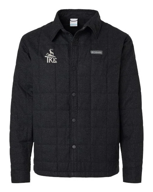 Cropped jackets with a ruffled hem for a feminine and flirty lookColumbia Landroamer Quilted Shirt Jacket