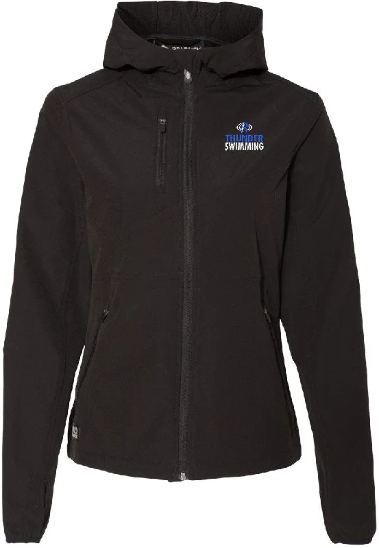 Plus size jackets with a gathered and ruched detail for a more flattering fitDRI Duck Ladies Ascent Soft Shell Hooded Jacket Plus size jackets with a gathered and ruched detail for a more flattering fitDRI Duck Ladies Ascent Soft Shell Hooded Jacket