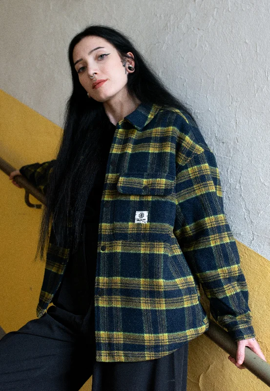 Military jackets with a leather - trimmed collar for a more rugged lookElement - Saskatch Check Lodge Check - Jacket Military jackets with a leather - trimmed collar for a more rugged lookElement - Saskatch Check Lodge Check - Jacket