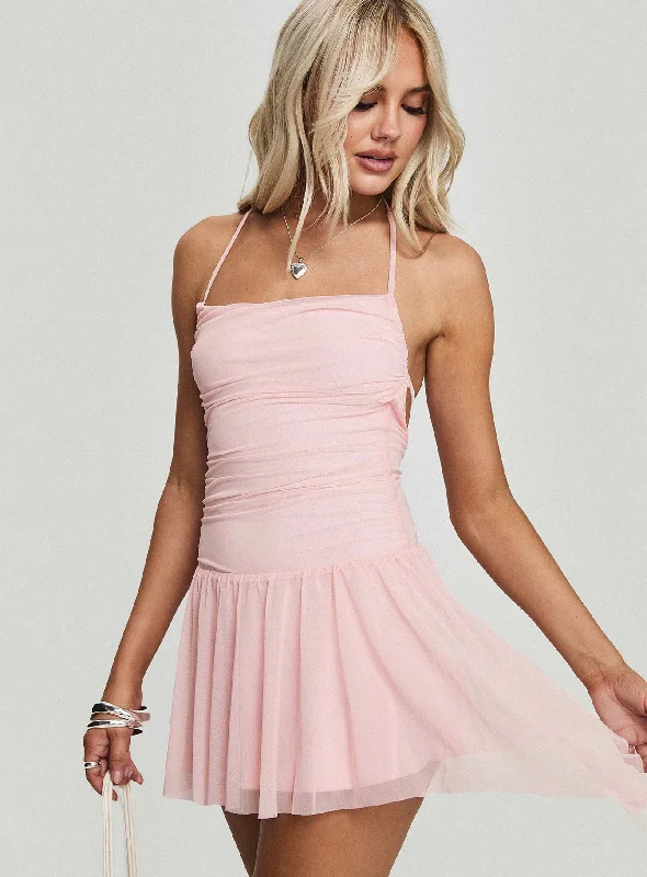 Organza Party Dresses with Sparkly Appliques for Ladies' Delicate and Dreamy LookHelion Mini Dress Pink Organza Party Dresses with Sparkly Appliques for Ladies' Delicate and Dreamy LookHelion Mini Dress Pink