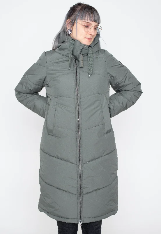 Leather jackets with a zip - up front and multiple pockets for functionalityIriedaily - Paddie Olive - Jacket Leather jackets with a zip - up front and multiple pockets for functionalityIriedaily - Paddie Olive - Jacket