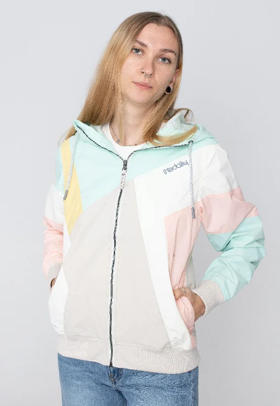 Hooded denim jackets for a casual and sporty styleIriedaily - Puzzled Mint Blue - Jacket Hooded denim jackets for a casual and sporty styleIriedaily - Puzzled Mint Blue - Jacket