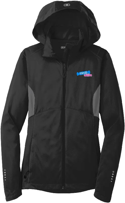 Kimono jackets with a wide, flowing sleeve for a dramatic lookOGIO Endurance Ladies Pivot Soft Shell Kimono jackets with a wide, flowing sleeve for a dramatic lookOGIO Endurance Ladies Pivot Soft Shell