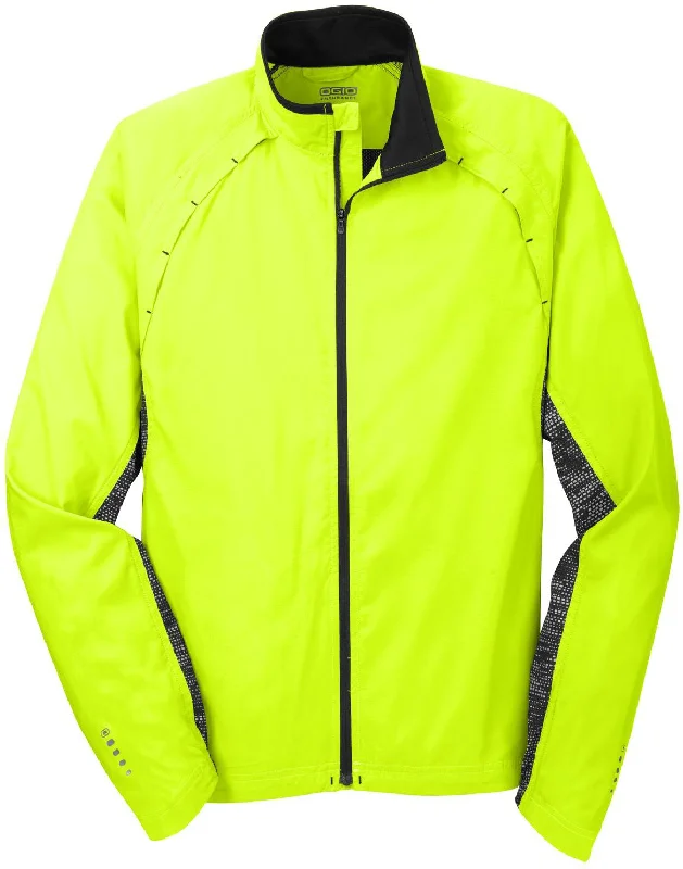 Short cropped jackets in a trendy neon color for a bold statementCLOSEOUT - OGIO Endurance Trainer Jacket Short cropped jackets in a trendy neon color for a bold statementCLOSEOUT - OGIO Endurance Trainer Jacket