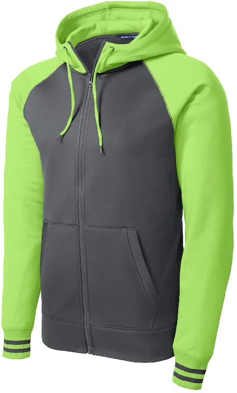 Longline coats with a slouchy, relaxed fit for a laid - back lookCLOSEOUT - Sport-Tek Sport-Wick Varsity Fleece Full-Zip Hooded Jacket Longline coats with a slouchy, relaxed fit for a laid - back lookCLOSEOUT - Sport-Tek Sport-Wick Varsity Fleece Full-Zip Hooded Jacket