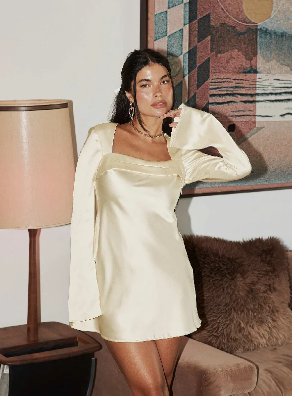 Party Dresses with Embroidered Tribal Patterns and Satin Sash and Beaded Waistband for Ladies' Cultural and Glamorous LookPhillipa Long Sleeve Mini Dress Champagne Petite Party Dresses with Embroidered Tribal Patterns and Satin Sash and Beaded Waistband for Ladies' Cultural and Glamorous LookPhillipa Long Sleeve Mini Dress Champagne Petite