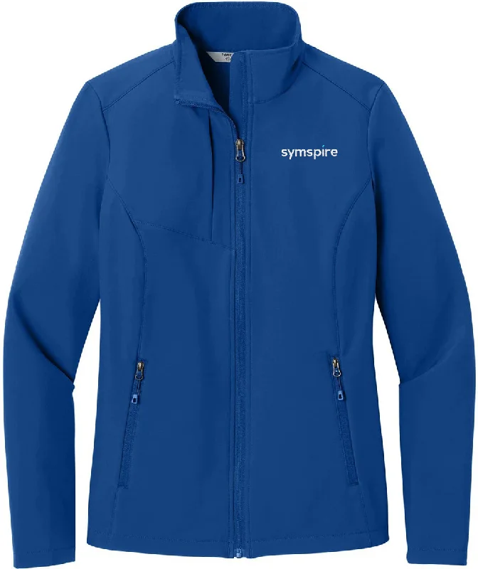 Hooded denim jackets for a casual and sporty stylePort Authority Ladies C-FREE Core Soft Shell Hooded denim jackets for a casual and sporty stylePort Authority Ladies C-FREE Core Soft Shell