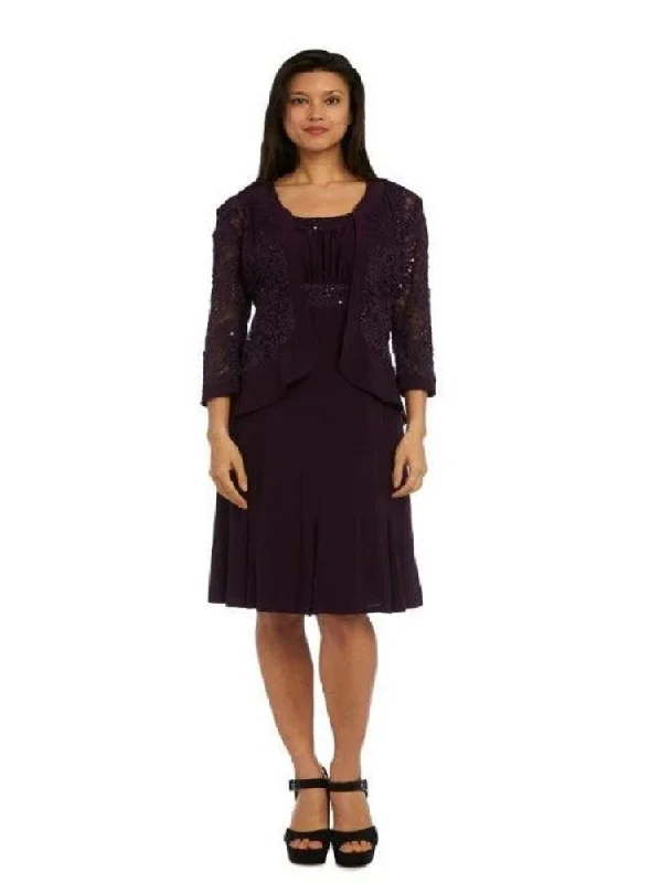 Sexy Backless Satin Party Dresses for Ladies' Night OutR&M Richards 9776 Short Cocktail Dress Plum Sexy Backless Satin Party Dresses for Ladies' Night OutR&M Richards 9776 Short Cocktail Dress Plum