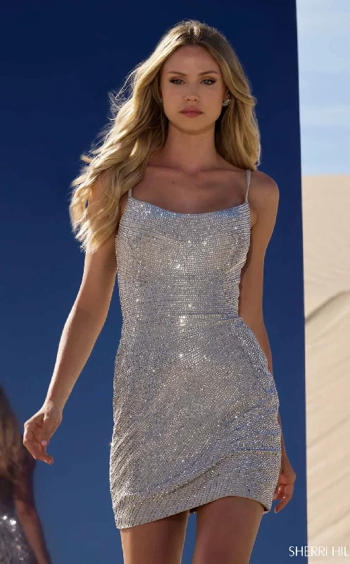 Bohemian Embroidered Party Dresses for Ladies' Beach PartiesSherri Hill 56579 Dress