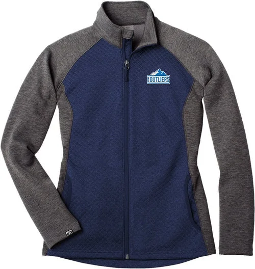Fitted leather jackets with a buckle - detailed belt for a more stylish lookStorm Creek Ladies Architect Diamond Fleece Jacket