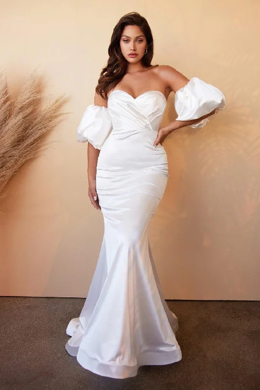 A Line Tulle Party Dresses for Ladies with Petite FiguresCinderella Divine CD984W Strapless Off White Long Wedding Dress A Line Tulle Party Dresses for Ladies with Petite FiguresCinderella Divine CD984W Strapless Off White Long Wedding Dress