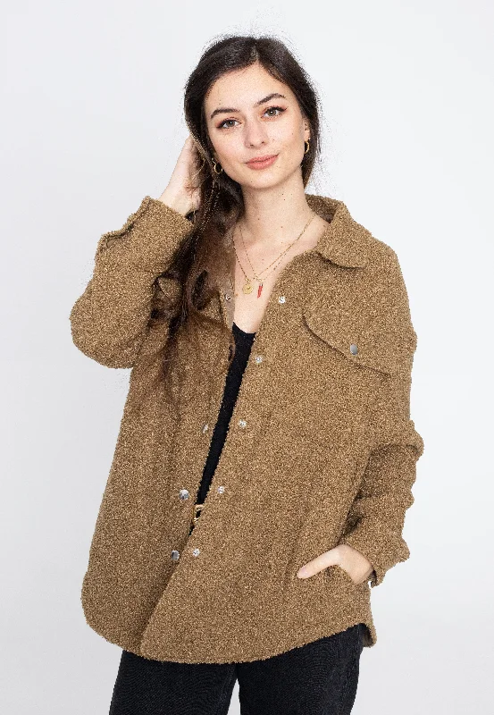Shiny satin jackets with a ruched front for a more feminine lookUrban Classics - Sherpa Mid Ground - Jacket Shiny satin jackets with a ruched front for a more feminine lookUrban Classics - Sherpa Mid Ground - Jacket
