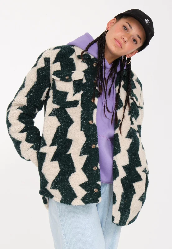 Fitted jackets with a gathered and pleated waist for a more flattering and feminine lookVolcom - Silent Sherpa Ponderosa Pine - Jacket Fitted jackets with a gathered and pleated waist for a more flattering and feminine lookVolcom - Silent Sherpa Ponderosa Pine - Jacket