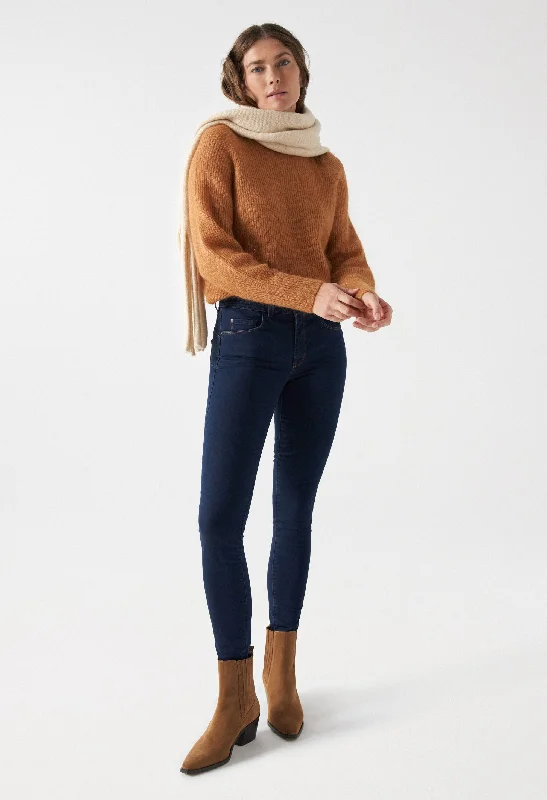Denim jeans for a gym session if they have sufficient stretch for movementSECRET PUSH IN SKINNY JEANS 30 LEG