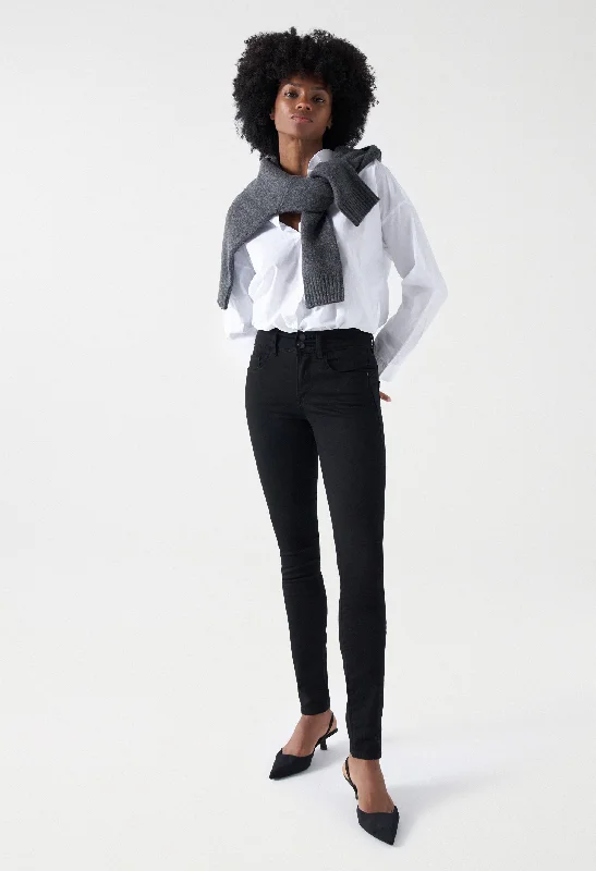Denim jeans for a DIY project for a comfortable work outfitSECRET PUSH IN SKINNY TRUE BLACK JEANS Denim jeans for a DIY project for a comfortable work outfitSECRET PUSH IN SKINNY TRUE BLACK JEANS