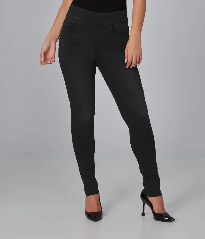 Denim jeans for travel due to their versatility and durabilityAnna High Rise Skinny Pull On Jeans In Night Black Denim jeans for travel due to their versatility and durabilityAnna High Rise Skinny Pull On Jeans In Night Black