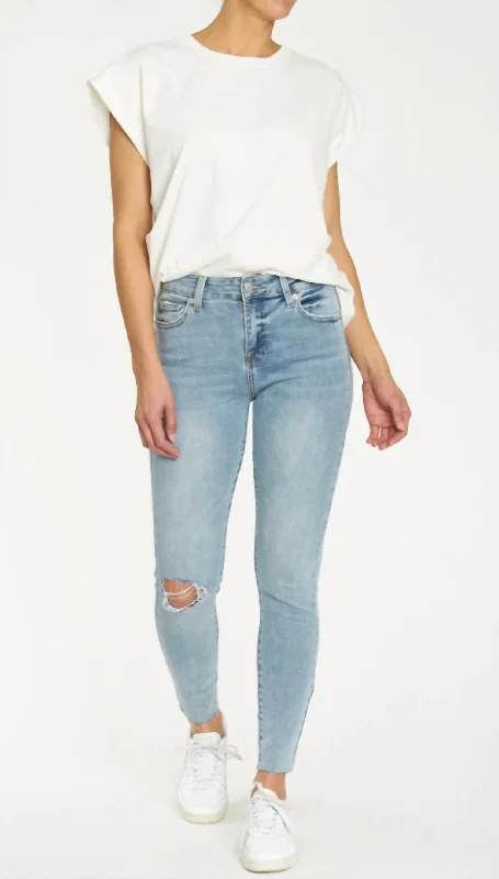 Bootcut denim jeans in a classic dark wash for a timeless appearanceAudrey Mid Rise Skinny Jean In Radiate Bootcut denim jeans in a classic dark wash for a timeless appearanceAudrey Mid Rise Skinny Jean In Radiate