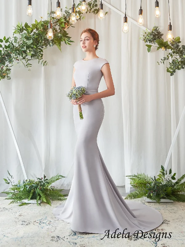 Bohemian Style Lace Wedding Dresses with Bell Sleeves for Outdoor WeddingsBethany