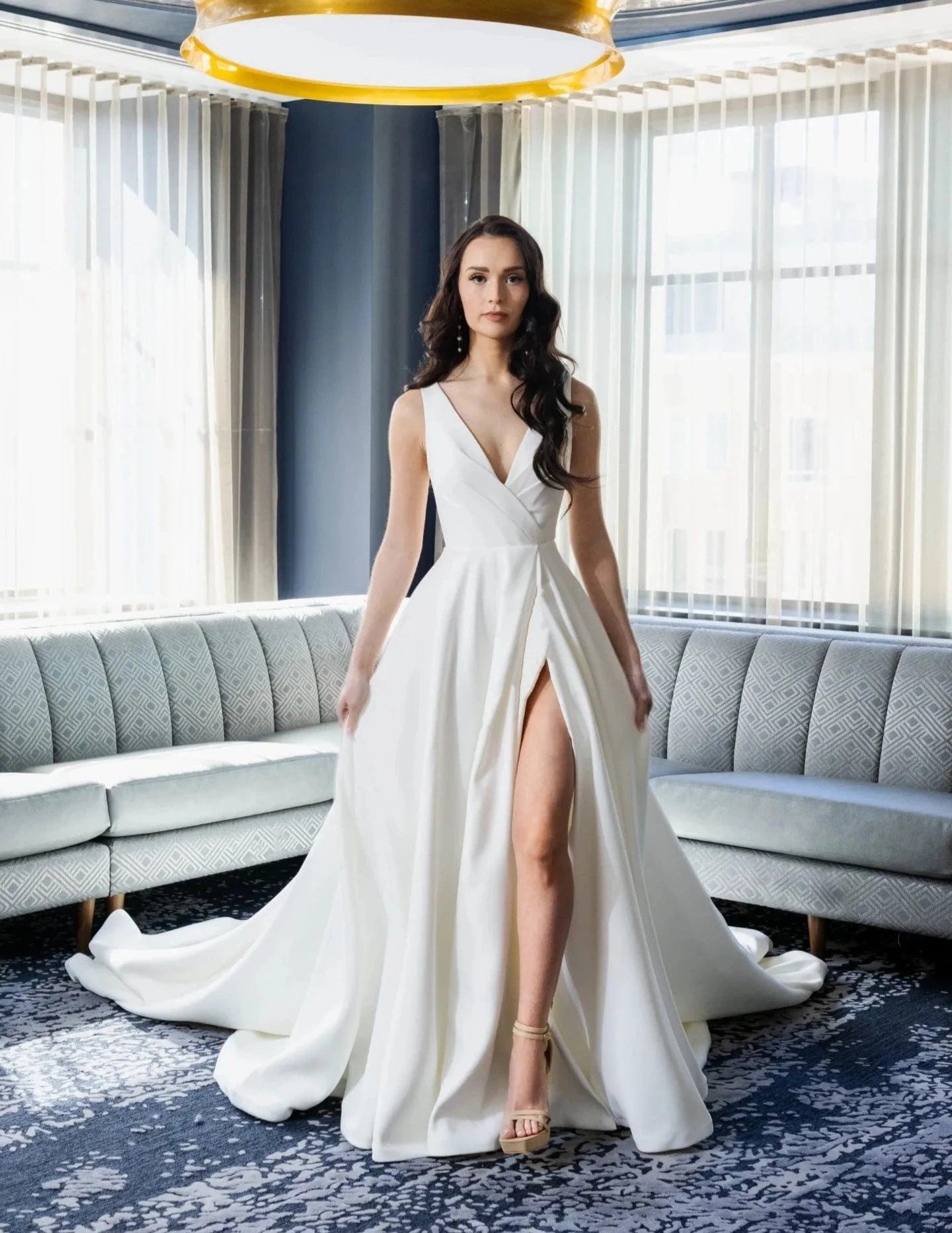Wrap Style Wedding Dresses with Belt for a Comfortable and Stylish OptionColby John Genevieve L22619 - Size 20 Wrap Style Wedding Dresses with Belt for a Comfortable and Stylish OptionColby John Genevieve L22619 - Size 20