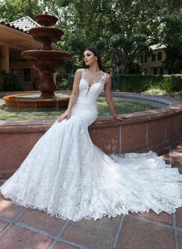 Wedding Dresses with Sheer Panels and Beaded Trim and Embroidered Paisley Patterns and Ruffled Hem and Belt for a Sultry and Exotic LookCristiano Lucci 13211 - Size 14 Wedding Dresses with Sheer Panels and Beaded Trim and Embroidered Paisley Patterns and Ruffled Hem and Belt for a Sultry and Exotic LookCristiano Lucci 13211 - Size 14