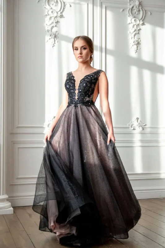 Wedding Dresses with Beaded Floral Wreath on the Bodice and High Low Hem and Belt for a Delicate and Dramatic LookD05 Wedding Dresses with Beaded Floral Wreath on the Bodice and High Low Hem and Belt for a Delicate and Dramatic LookD05