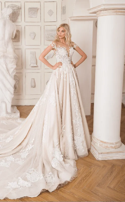 Wedding Dresses with Embroidered Floral Patterns and Tassel Hem and Sequined Bodice and Satin Sash and Belt for a Bohemian and Glamorous LookDany Tabet Zoe - Size 12 Wedding Dresses with Embroidered Floral Patterns and Tassel Hem and Sequined Bodice and Satin Sash and Belt for a Bohemian and Glamorous LookDany Tabet Zoe - Size 12