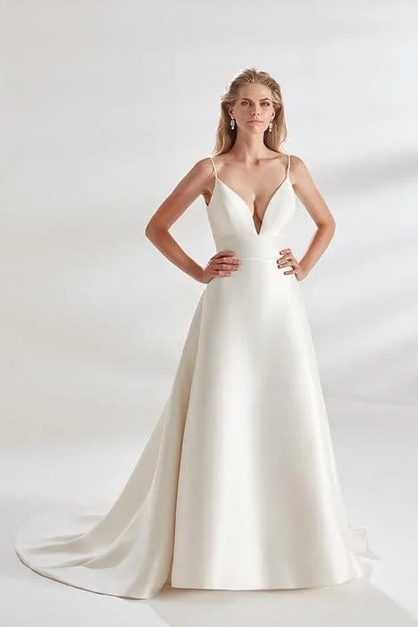 Vintage Inspired Tea Length Wedding Dresses with Embroidered FlowersEddy K. 1323 - Size 14 Vintage Inspired Tea Length Wedding Dresses with Embroidered FlowersEddy K. 1323 - Size 14