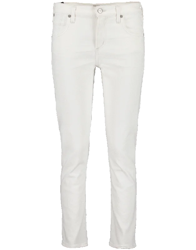 Boyfriend - style loose - fit denim jeans with a casual and laid - back vibeElsa Mid Rise Slim Cropped Jean