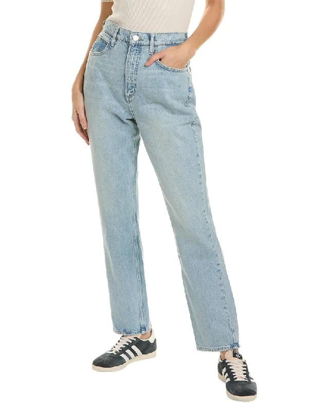 Denim jeans for a business - casual setting when paired with a blazer and dress shoesFRAME Denim Le High 'N' Tight Open Air Straight Jean Denim jeans for a business - casual setting when paired with a blazer and dress shoesFRAME Denim Le High 'N' Tight Open Air Straight Jean