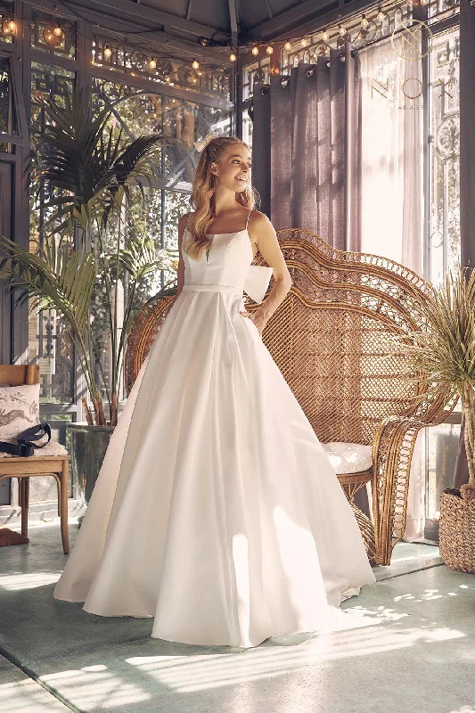 Wedding Dresses with Ruffled Hem and Bow at the Waist and Satin Ribbon and Embroidered Floral Patterns for a Sweet and Feminine LookCharlotte Wedding Dresses with Ruffled Hem and Bow at the Waist and Satin Ribbon and Embroidered Floral Patterns for a Sweet and Feminine LookCharlotte