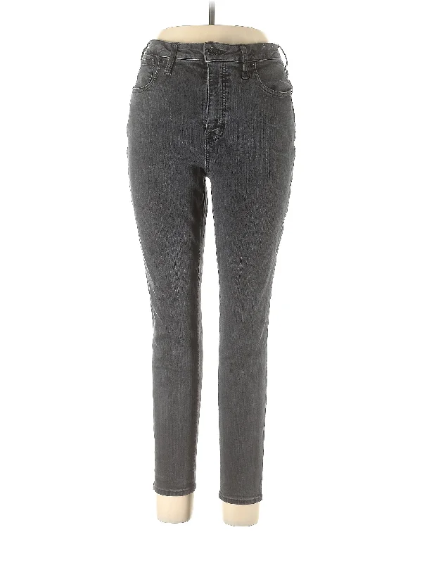 Denim jeans for a gothic - inspired look with black accents and edgy detailsHigh-Rise Skinny Jeans Denim jeans for a gothic - inspired look with black accents and edgy detailsHigh-Rise Skinny Jeans