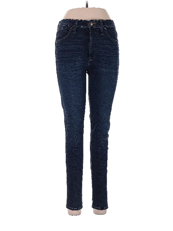 Zip - fly denim jeans for easy on - and - off convenienceHigh-Rise Skinny Jeans in Dark Wash Zip - fly denim jeans for easy on - and - off convenienceHigh-Rise Skinny Jeans in Dark Wash