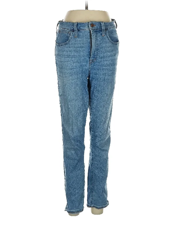 Denim jeans with a hidden - pocket design for storing valuablesHigh-Rise Straight-leg Jeans in Light Wash Denim jeans with a hidden - pocket design for storing valuablesHigh-Rise Straight-leg Jeans in Light Wash