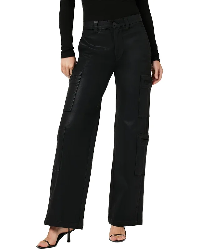 Vintage - inspired denim jeans with a worn - in and aged look for a nostalgic feelHUDSON Jeans Cargo Coated Blk Beauty Wide Leg Jean Vintage - inspired denim jeans with a worn - in and aged look for a nostalgic feelHUDSON Jeans Cargo Coated Blk Beauty Wide Leg Jean