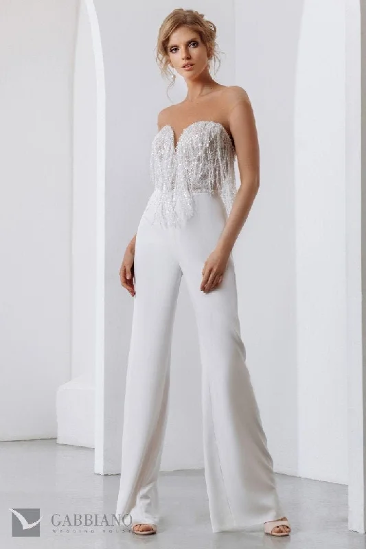 Wedding Dresses with Sequined Geometric Shapes and Lace and Chiffon Blend and Ruffled Sleeves and Belt and Embroidered Skirt for a Modern and Dramatic LookYujina Wedding Dresses with Sequined Geometric Shapes and Lace and Chiffon Blend and Ruffled Sleeves and Belt and Embroidered Skirt for a Modern and Dramatic LookYujina