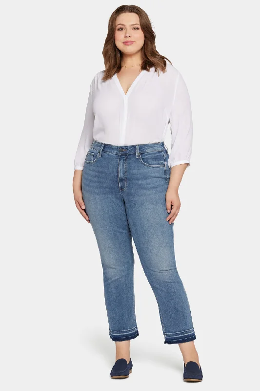 Double - denim - friendly denim jeans for a trendy monochromatic outfitMarilyn Straight Ankle Jeans In Petite Plus Size - Fantasy Double - denim - friendly denim jeans for a trendy monochromatic outfitMarilyn Straight Ankle Jeans In Petite Plus Size - Fantasy