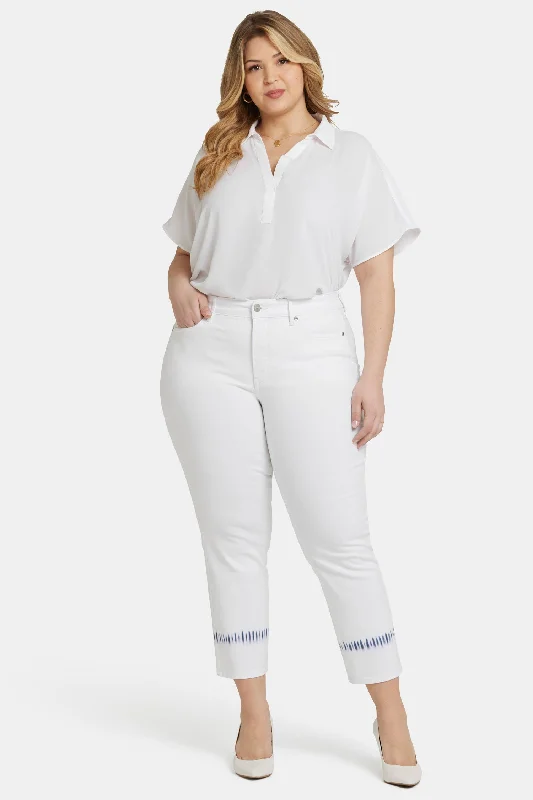 Denim jeans for a skiing holiday to wear under ski pantsMarilyn Straight Ankle Jeans In Plus Size - Wave Tie Dye Denim jeans for a skiing holiday to wear under ski pantsMarilyn Straight Ankle Jeans In Plus Size - Wave Tie Dye