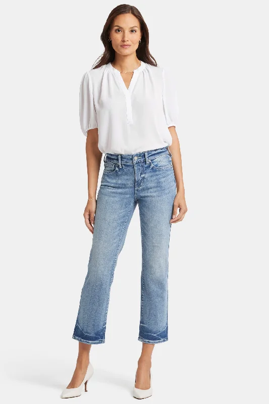 Denim jeans for evening events when paired with the right top and accessories for a stylish lookMarilyn Straight Ankle Jeans - Torrent Peak Denim jeans for evening events when paired with the right top and accessories for a stylish lookMarilyn Straight Ankle Jeans - Torrent Peak