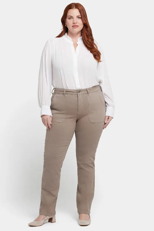 Light - wash denim jeans in a straight - leg silhouette for a fresh and summery feelMarilyn Straight Jeans In Plus Size - Country Oak Light - wash denim jeans in a straight - leg silhouette for a fresh and summery feelMarilyn Straight Jeans In Plus Size - Country Oak