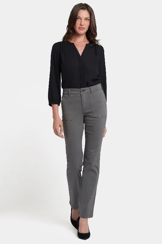Celebrity - endorsed denim jeans popularized by famous personalitiesMarilyn Straight Jeans  - Vine Leaf