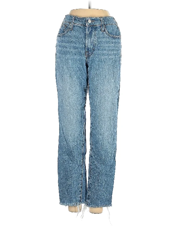 Cargo - pocket denim jeans with multiple utility pockets for added functionalityMid-Rise Straight-leg Jeans in Medium Wash Cargo - pocket denim jeans with multiple utility pockets for added functionalityMid-Rise Straight-leg Jeans in Medium Wash