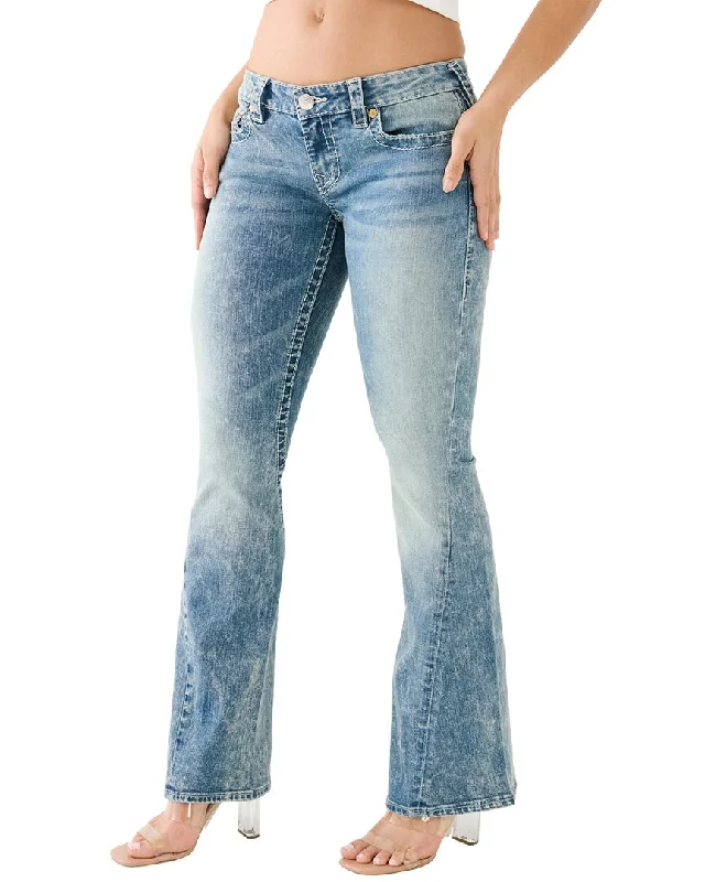 Denim jeans for a dance party to show off your movesTrue Religion Medium Wash Low-Rise Joey Big T Vintage Flare Jean Denim jeans for a dance party to show off your movesTrue Religion Medium Wash Low-Rise Joey Big T Vintage Flare Jean