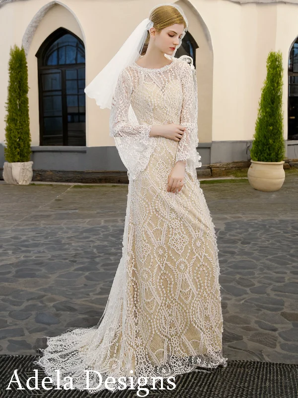 Wedding Dresses with Cut Out Details and Lace Insertions for a Bold and Feminine LookFreesia Wedding Dresses with Cut Out Details and Lace Insertions for a Bold and Feminine LookFreesia